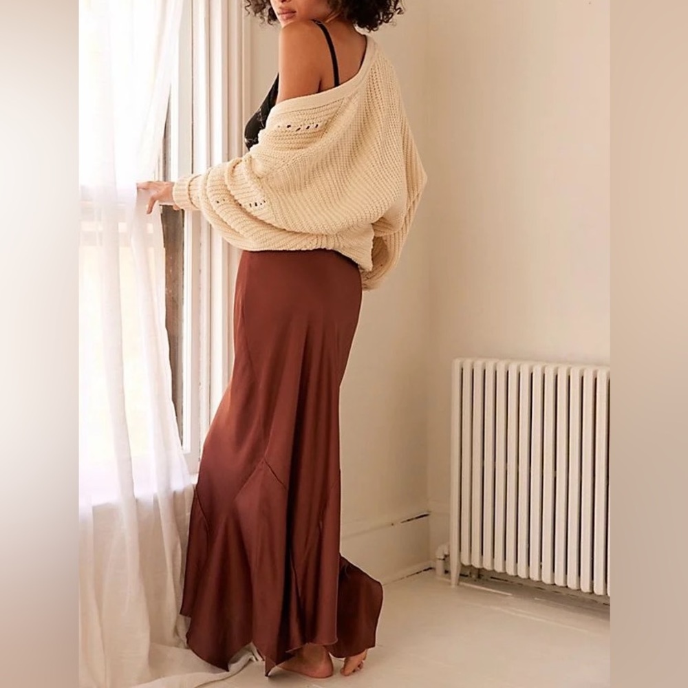 NWT You're An Angel Half Slip by Intimately at Free People in Brown